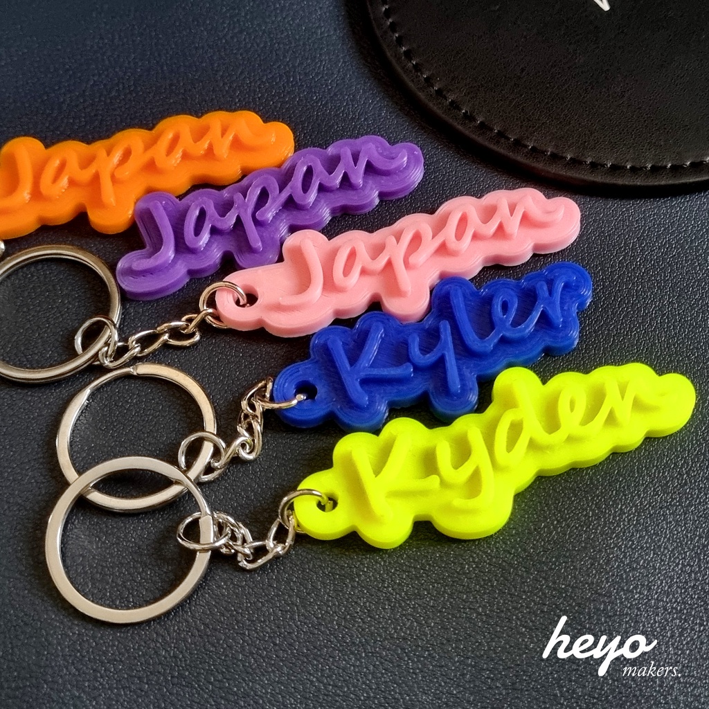 Personalised Colourful Name Keychain, Customised Name Keychain, Party Bag  Filler, Name Tag, Children's Day Gifts