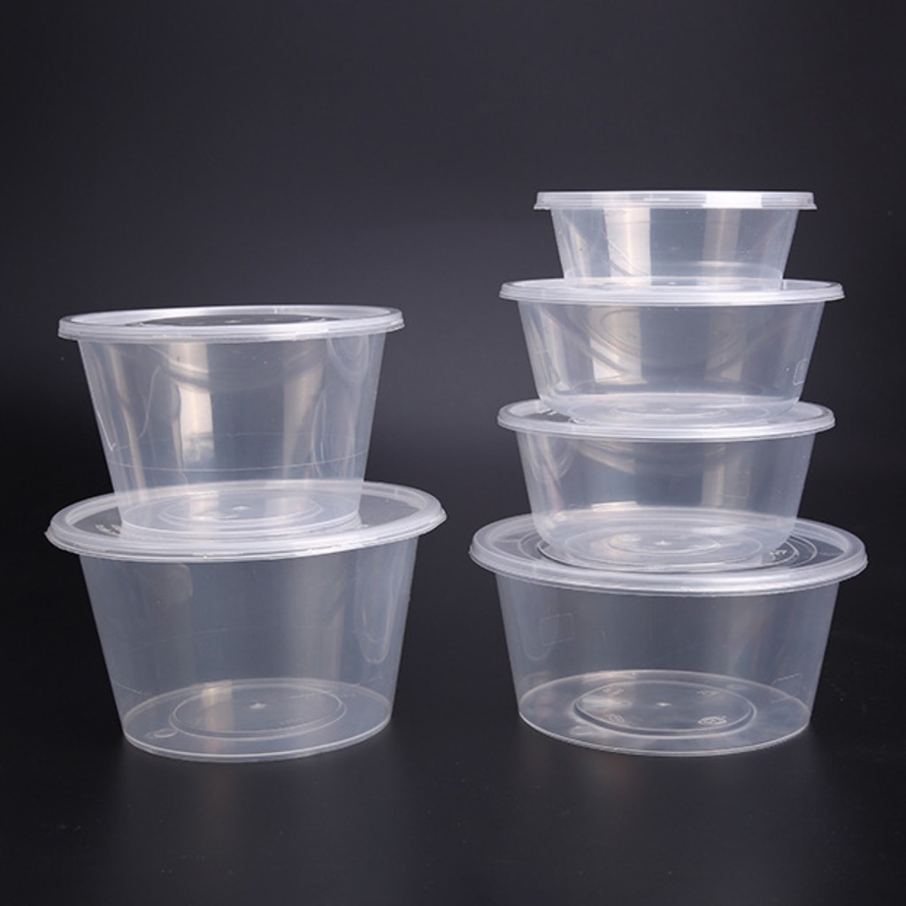 20Pcs Food Storage Box with Lid Clear Food Grade BPA-Free Freezer