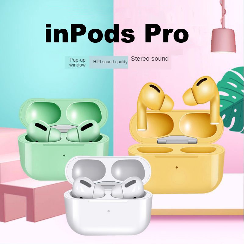 Macaron inPods Pro Bluetooth Earphone 5.0 Wireless Headphones inPods 12 Sports Headset with mic