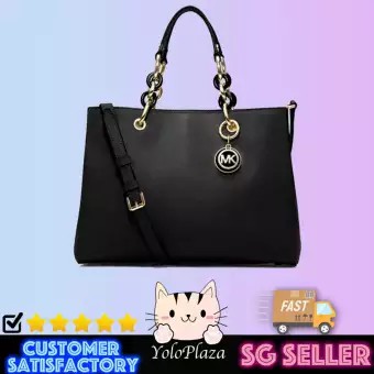 Cynthia medium leather satchel clearance michael kors