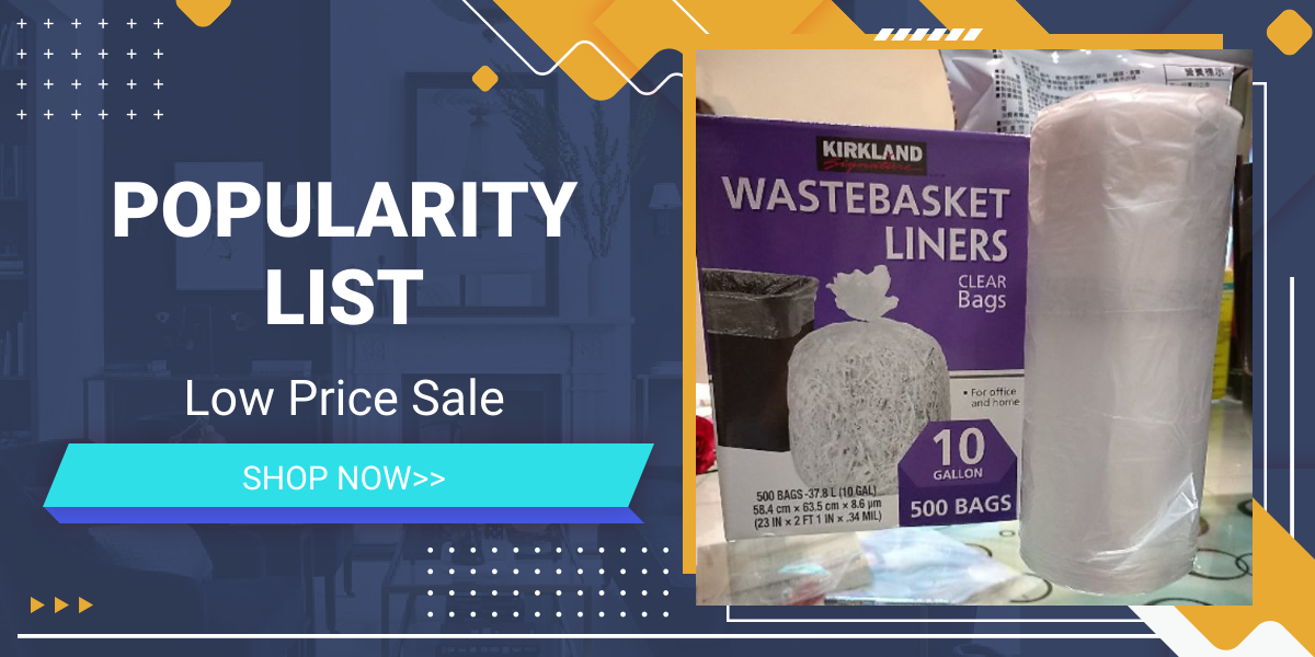 Kirkland Signature Wastebasket Liners 10GL 500 Bags for Sale in
