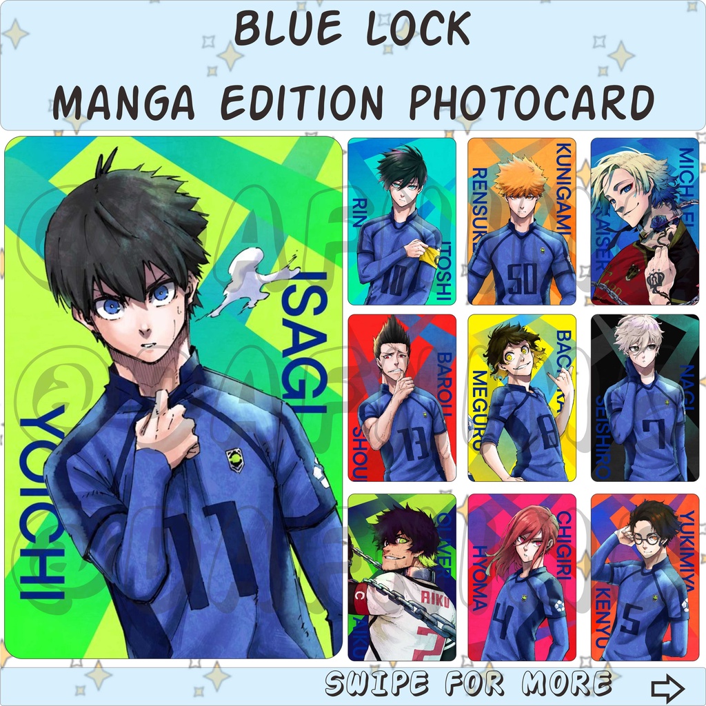 Blue LOCK MANGA EDITION PHOTOCARD ANIME
