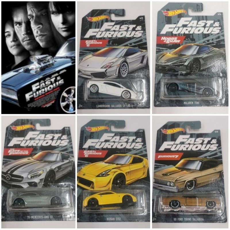 Hot Wheels Drift 5 Fast & Furious Speed Race Set Bundled with Racing 10-car  Pack Ford / Impala / Corvette / Porsche / Nissan Skyline / Impala / Gran  Torino / Camaro /