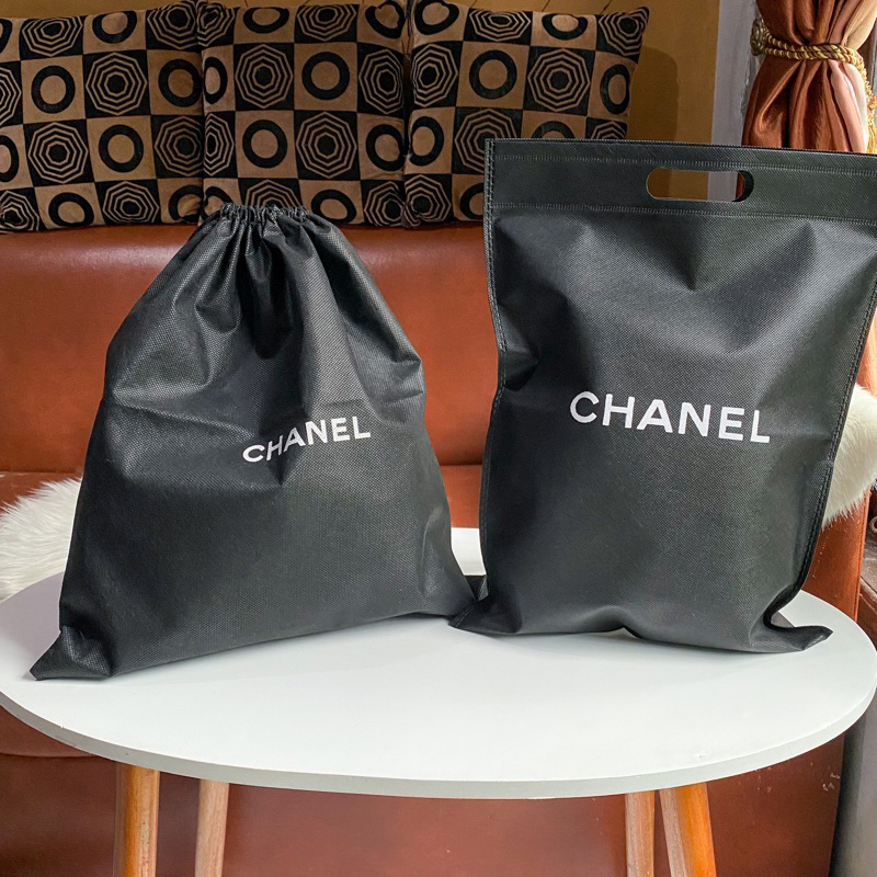 Authentic Chanel Black Protective Shoe/Handbag Dust Bag