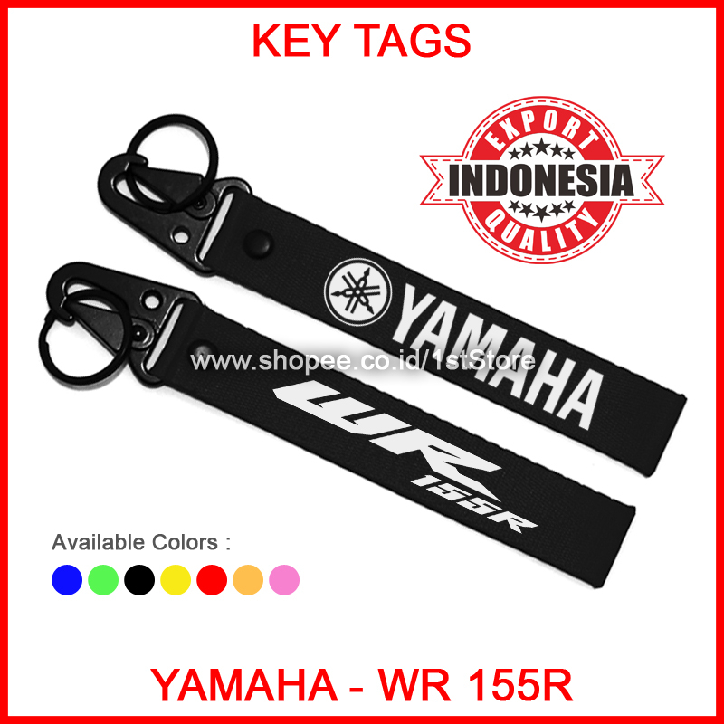 for Yamaha Racing Blue Biker Keychain Lanyard Motorcycle Key Chain Strap Tag