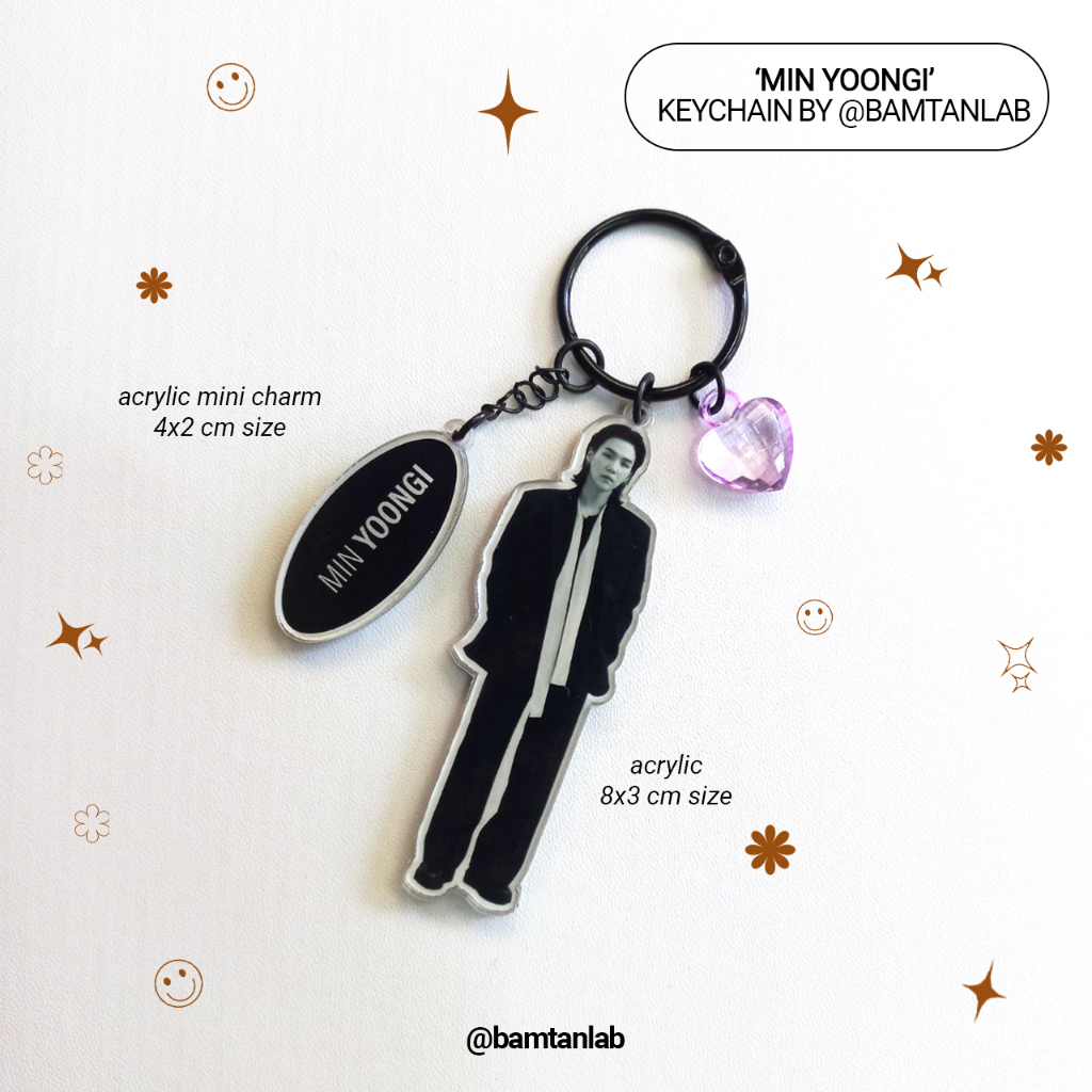 GANTUNGAN MIN Yoongi KEYCHAIN SUGA BTS KEYCHAIN Shopee Singapore