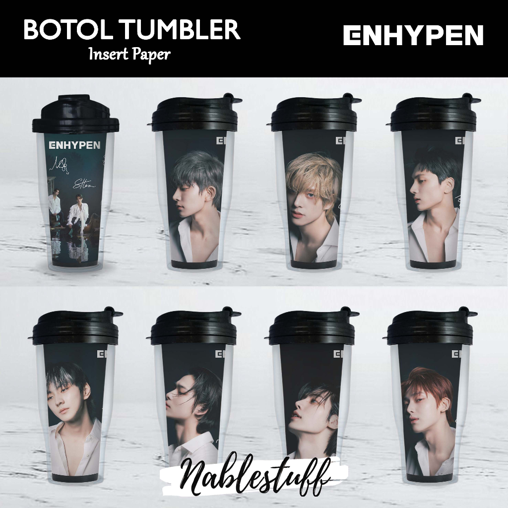 Tumbler Bottle BTS BE RM JIN SUGA JHOPE JIMIN V JUNGKOOK // Insert Paper  Drink Bottle Kpop