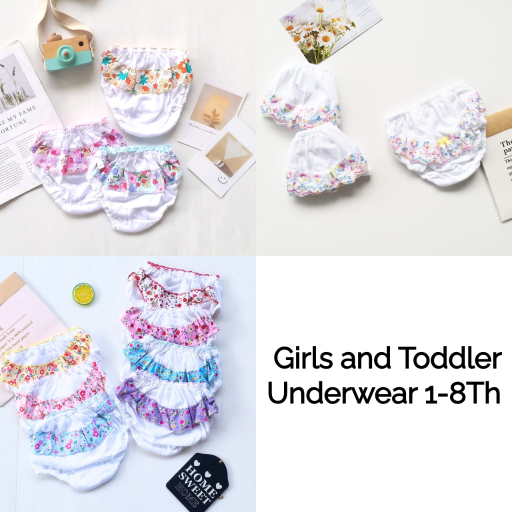 [SG Seller] Set of 3 Modal Teenage Girl Menses Period Panties Leakproof  Underwear Kids Children Menstrual Teen