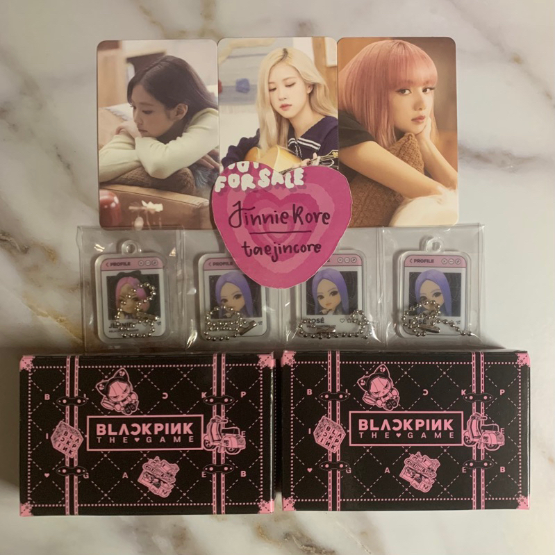 Blackpink The Game PhotoCards YG BPTG Jisoo Rose Jennie Lisa Photo Cards 4  Per Set