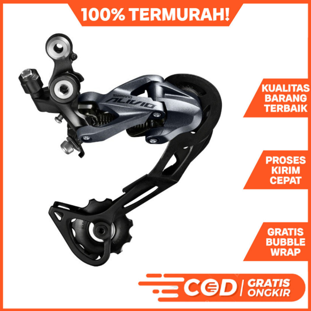 Rd Shimano Alivio 8 9 10 Speed Rear Derailleur M4000 Folding Bike