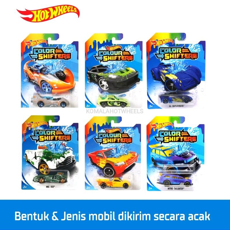 Hot wheels change color best sale in water