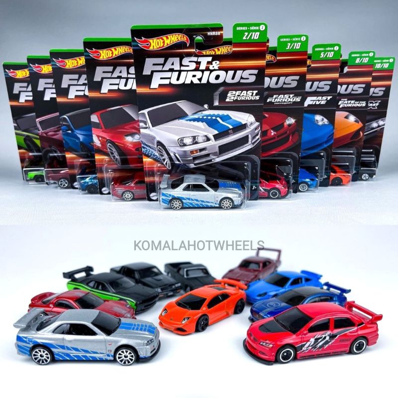 Hot Wheels Fast and Furious Wave 2 Nissan Skyline Lancer Lamborghini Mazda