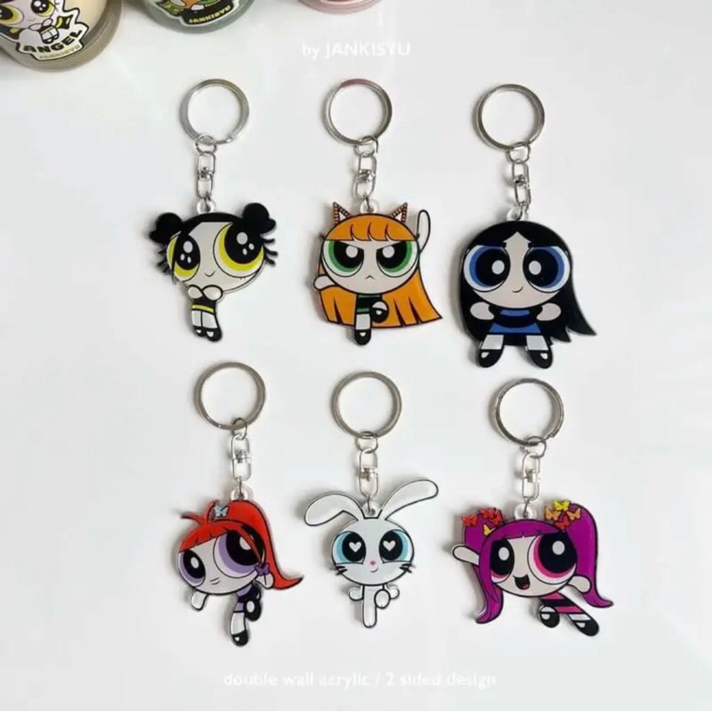 Cheap Custom Design Fishing Powerpuff Girls Keychain - China Keychain and  Acrylic Keychain price