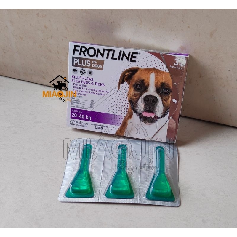 Frontline PLUS Large Dog 20kg 40kg Price Per Tube Big Dog Shopee Singapore