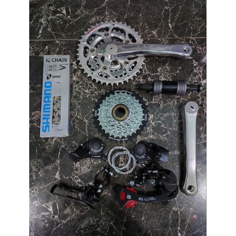 Shimano 3x7 groupset sale