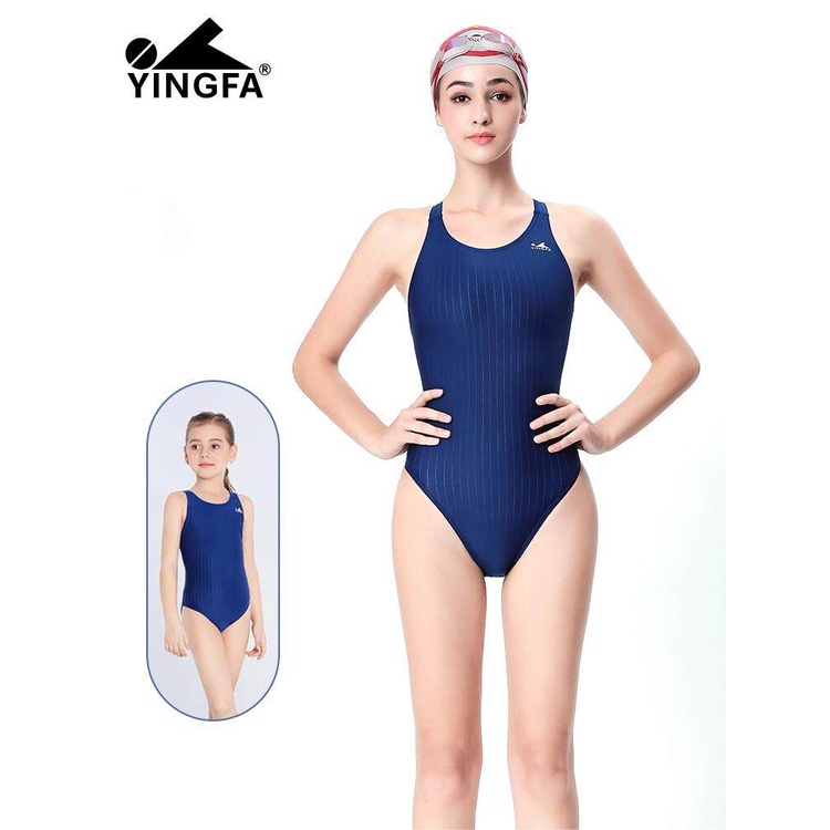Zoke Fina Approved Children's Swimsuit Girls Professional Training  Competition Sporty Swimwear Competitive Kneesuit 1 Piece Swimsuit For Teens