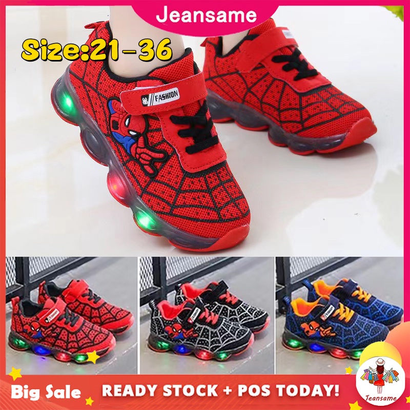 Red on sale spiderman shoes