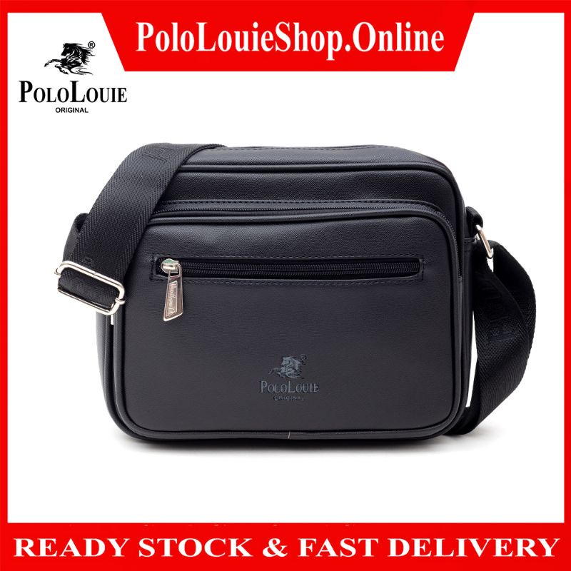 Original Polo Louie Men Waist Bag Multi Compartment Chest Bag Trendy Pouch  Bag Crossbody Bag Shoulder Sling Bag