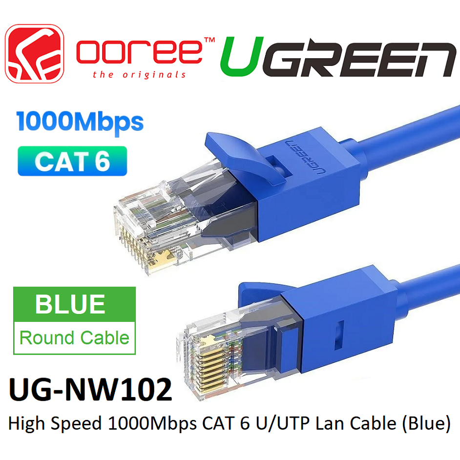 UGREEN Ethernet Extension Cable Cat6 LAN Cable Extender Cat 6 RJ45 Network  Patch Cord Male to Female Connector for Router Modem Smart TV PC Computer