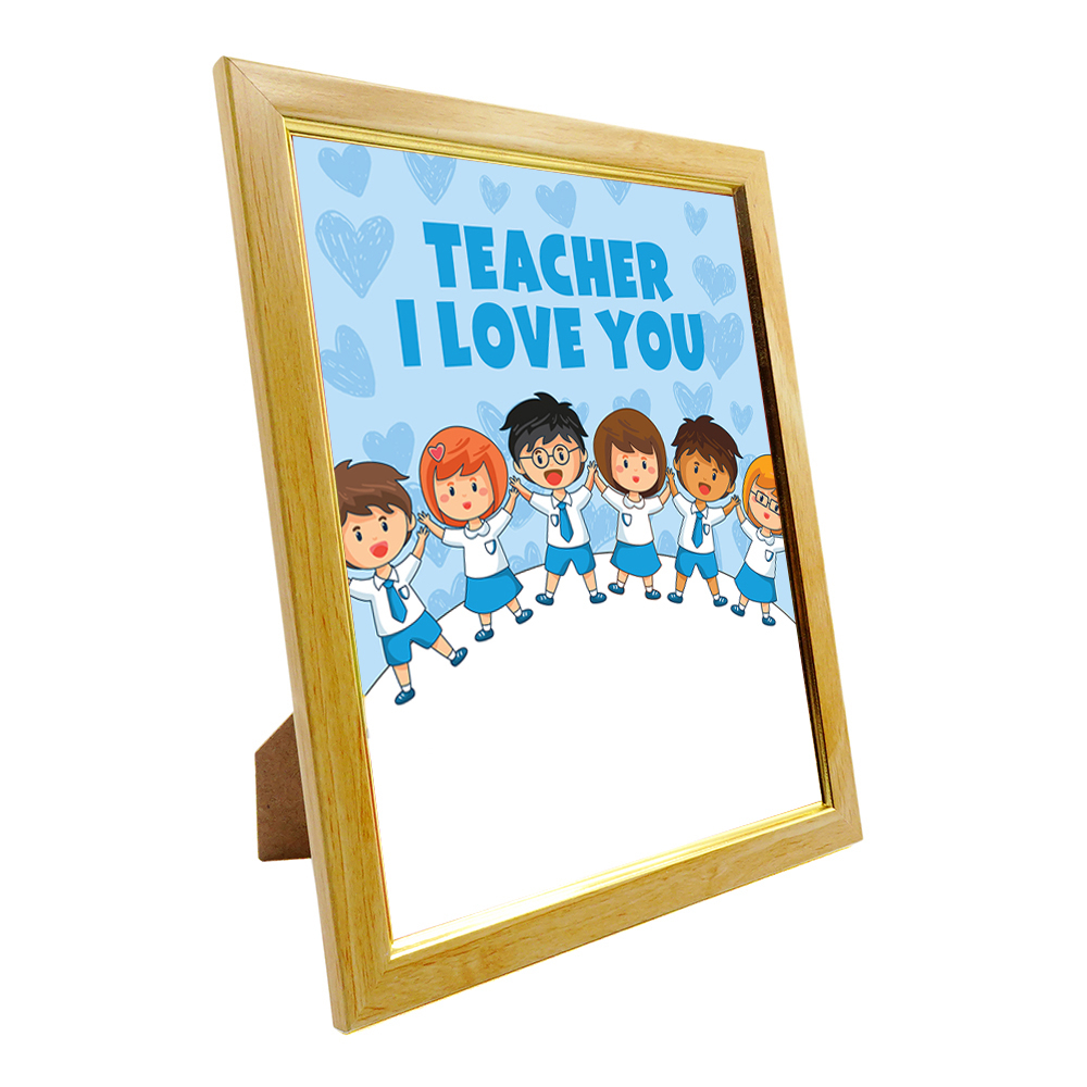 8x10 Teacher Frame With Glass Cover (Y-6977-W)