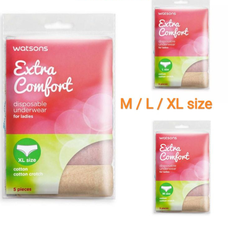 WATSONS DISPOSABLE UNDERWEAR WOMEN 5S L