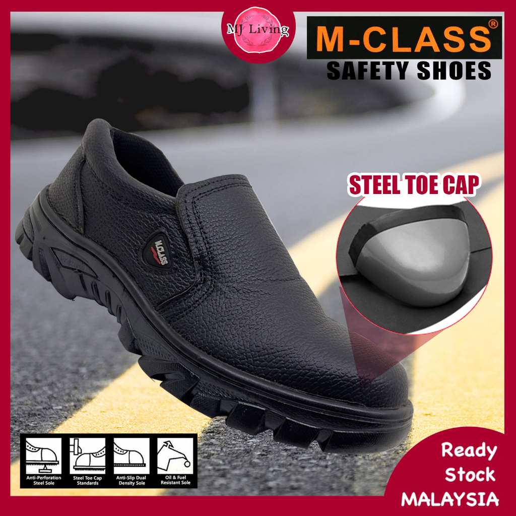 mens steel toe slip on shoes