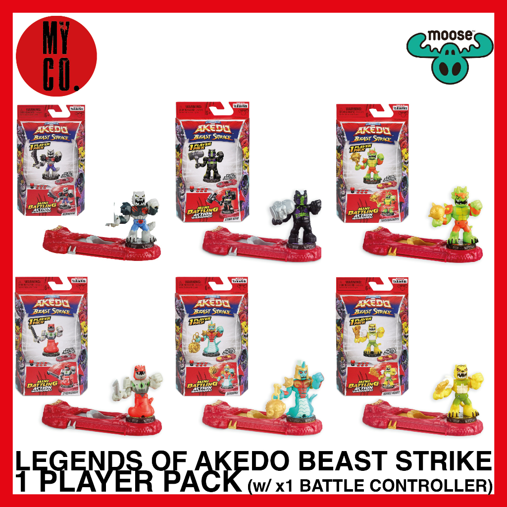 Legends of Akedo Beast Strike Battle Giants Single Pack - Gold Tusk