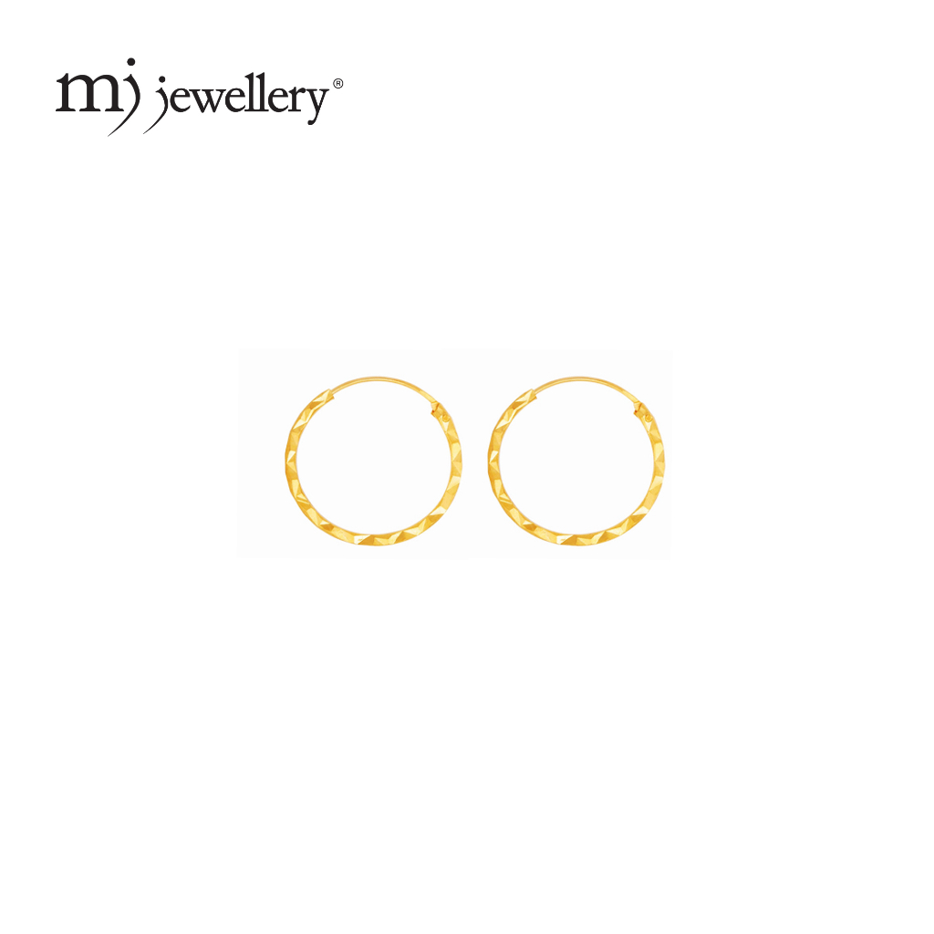 Gold earrings clearance round