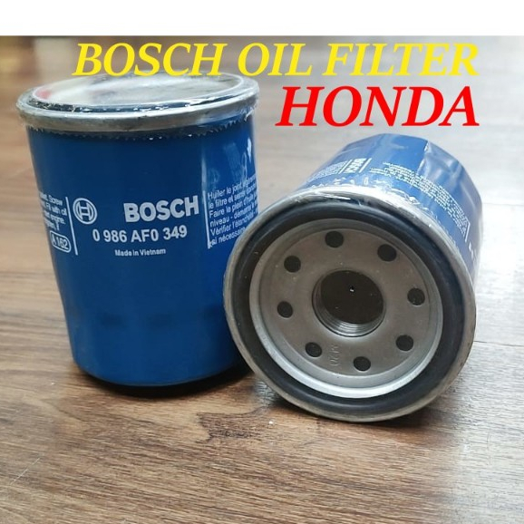 0986AF0349 BOSCH OIL FILTER HONDA CITY JAZZ CIVIC CRV HRV ACCORD