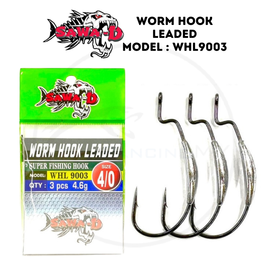 SAWA-D Heavy Class Worm Hook 9003CD / Worm Hook Leaded WHL9003