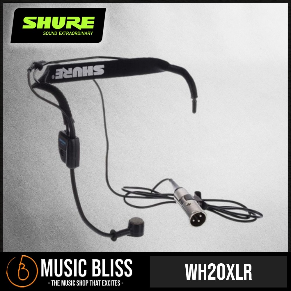 Shure WH20XLR Headset Mic with XLR Connector for Balanced Mic