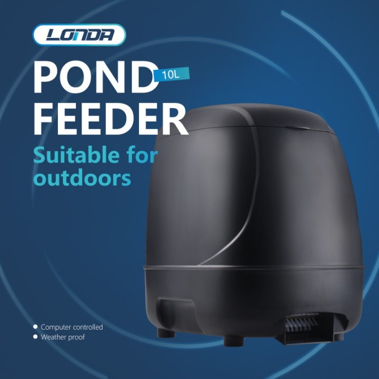 Outdoor pond 2024 automatic fish feeder