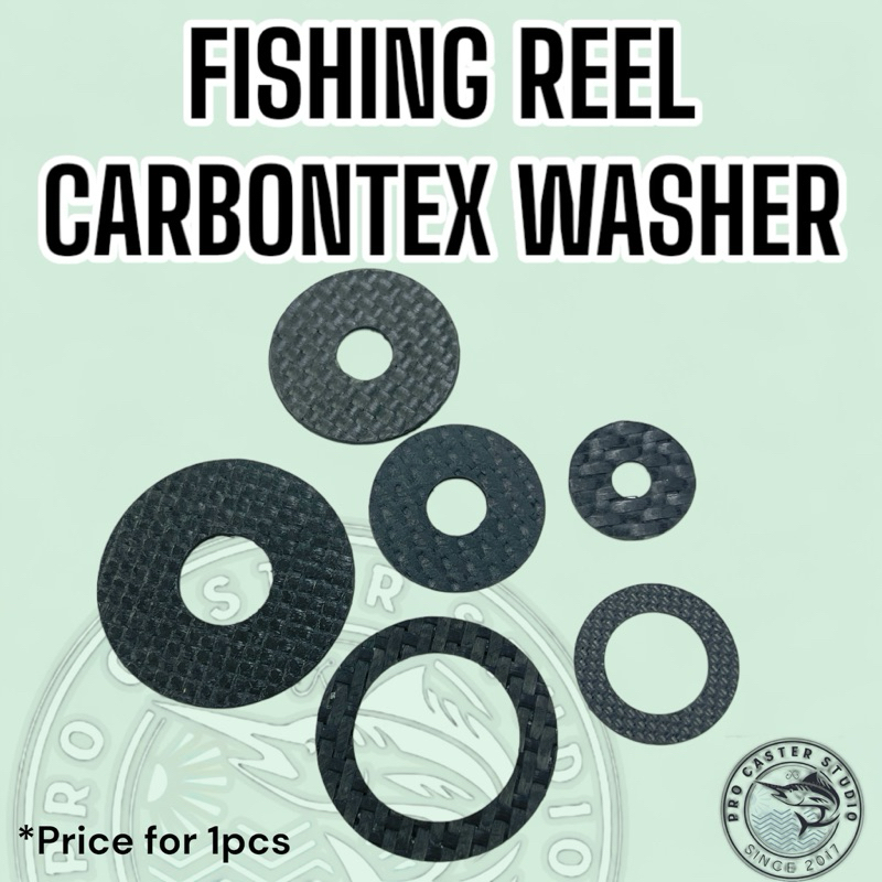 HIGH QUALITY FISHING REEL CARBONTEX DRAG WASHER FULL CARBON MESIN