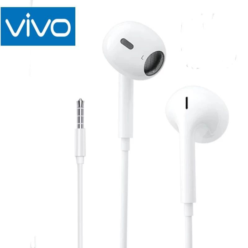 VIVO Earphone For VIVO T1 Y77 Y16 Y17 Y19 Y20 Y30 Y55 S1 Earset Headset Stereo Sound with Mic 3.5mm Wired InEar Handfree Shopee Singapore
