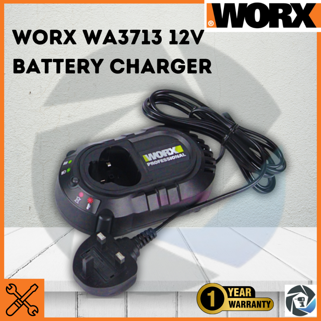 WORX WA3713 12V Battery Charger 1 year warranty Shopee Singapore