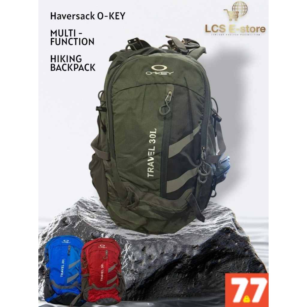 HAVERSACK O KEY 30L Travel Waterproof Outdoor Hiking Backpack Knight Bag Shoulder Beg Travel Bags Camping Shopee Singapore