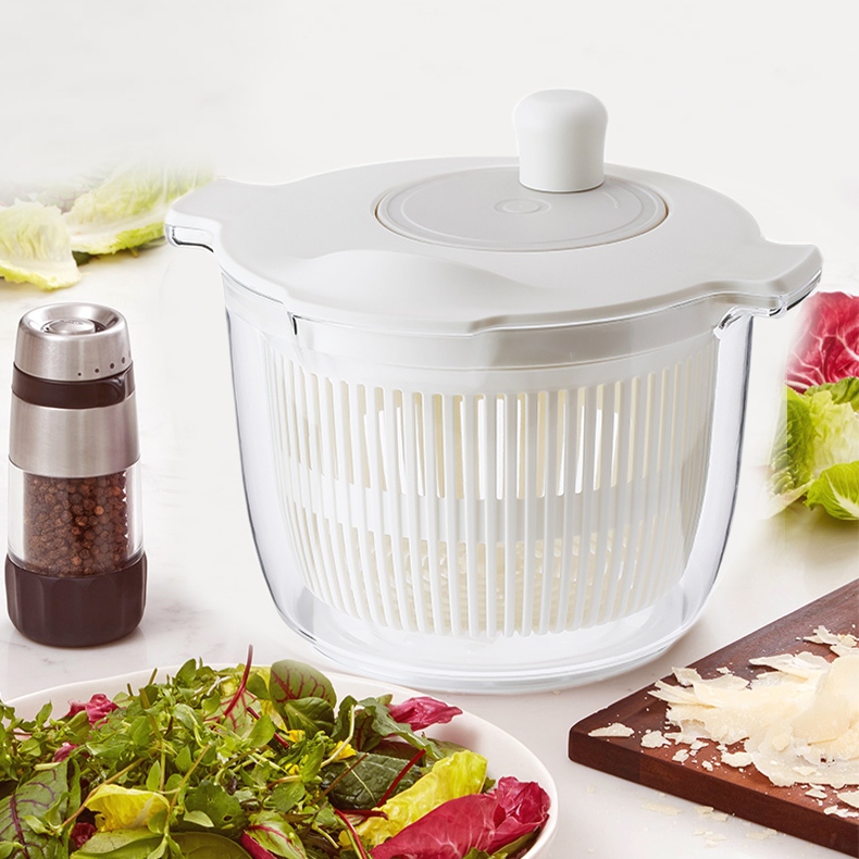 1pc Vegetable Salad Spinner & Dehydrator With Double Layers & Draining  Basket For Kitchen Use