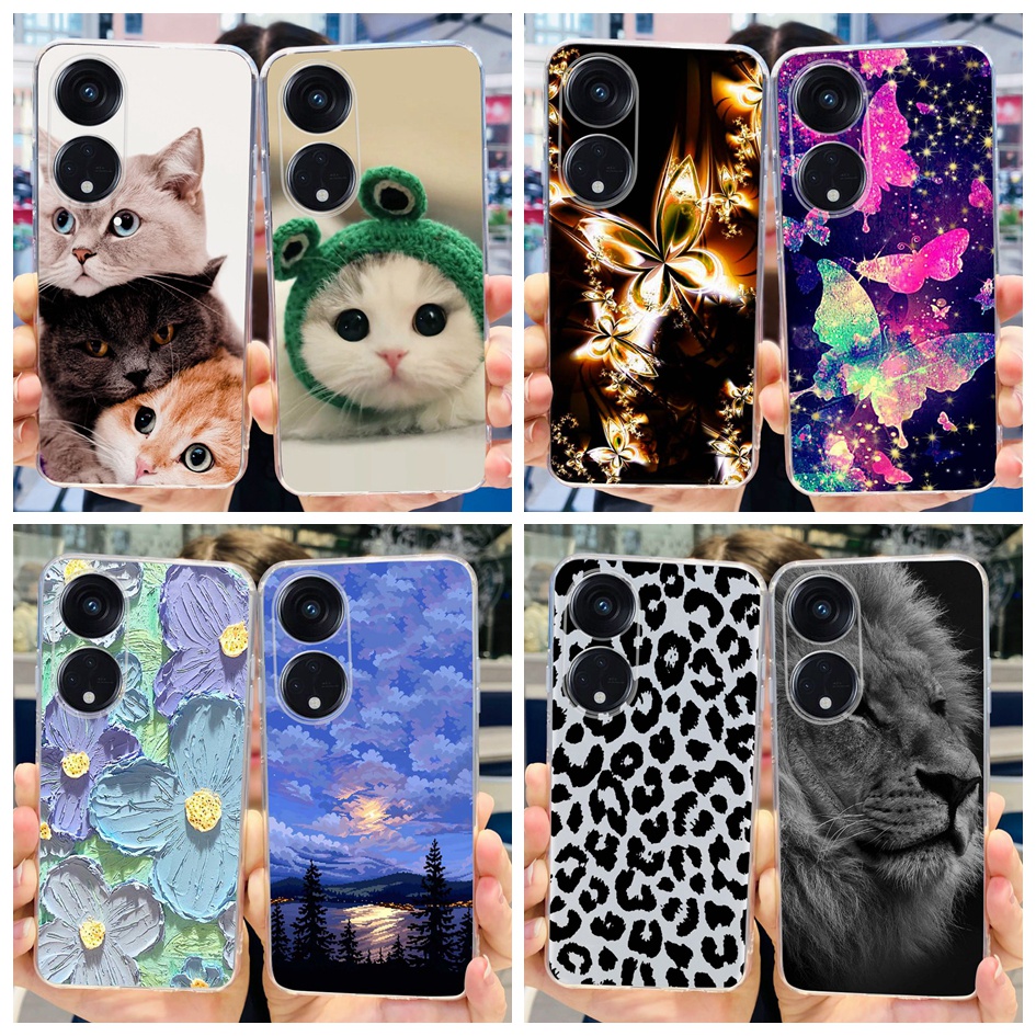 For OPPO A17 Case 6.56'' Cover Fundas Marble Soft Clear Silicone TPU Phone  Case For oppo