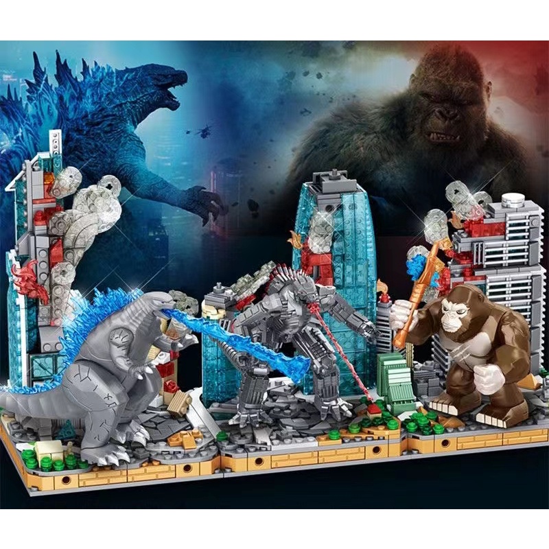 Конструктор Годзилла Godzilla, 1284 детали Panlos Brick 687004