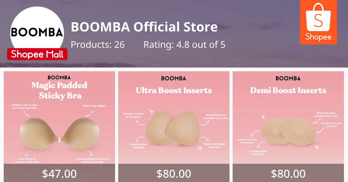 BOOMBA Official Store, Online Shop Mar 2024