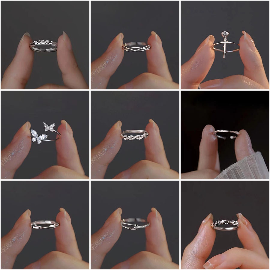 New silver hot sale ring designs