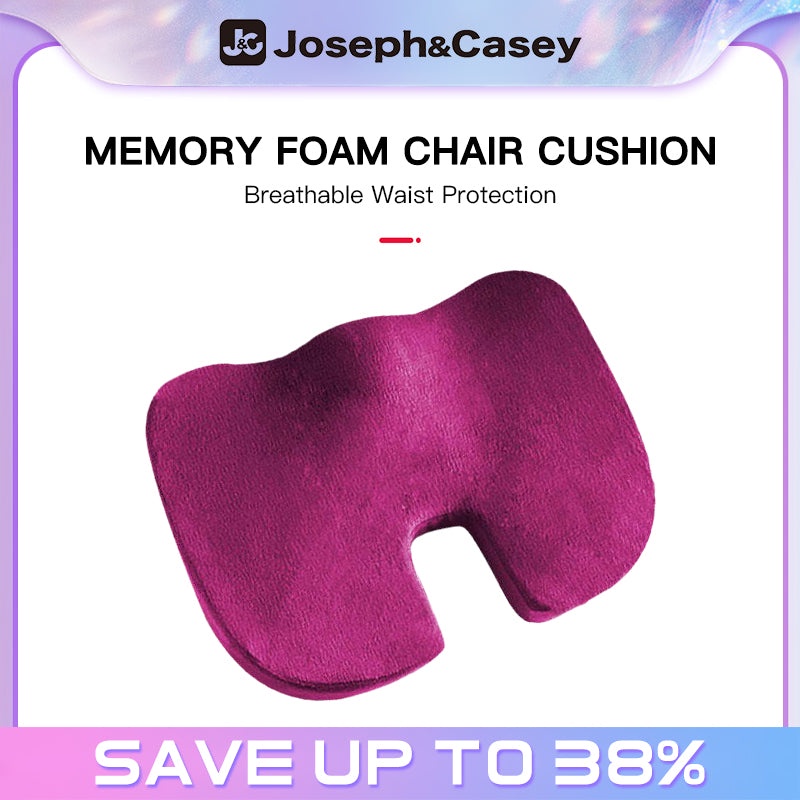 Buy Seat Cushion Pillow for Office Chair - 100% Memory Foam Coccyx