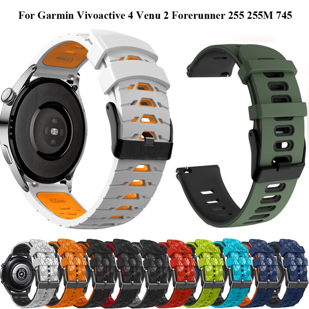 Watch Band For Garmin Forerunner 745 Silicone Replacement Watchstrap For  Garmin 745 Bracelet Sport Wristband Accessories wholesale Factory