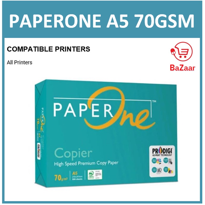 Everyday A5 White Printer Copier Paper 80gsm (500 Sheets / 1 Ream