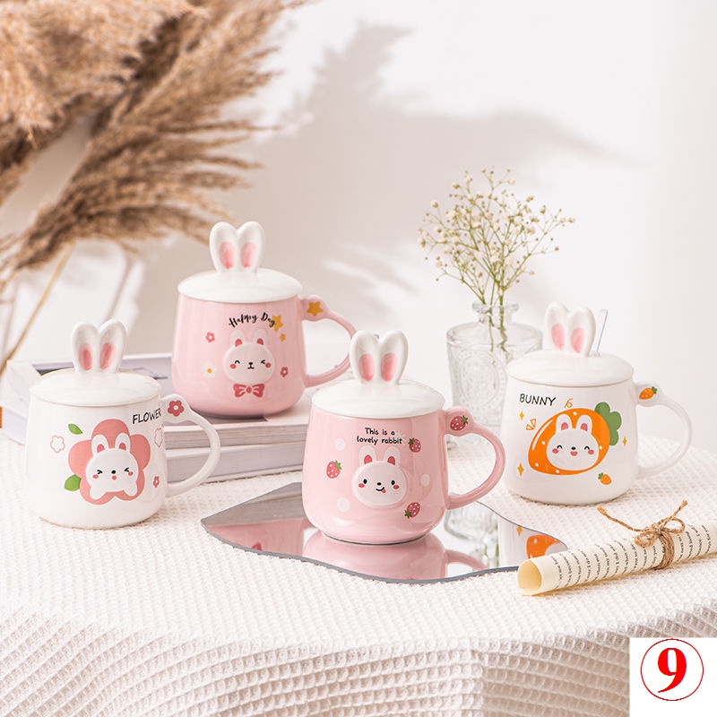 1pc Super Cute Rabbit Designed Ceramic Mug With High Aesthetic And Unique  Ins Style