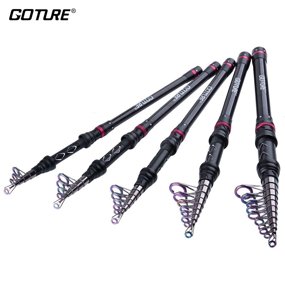 Goture Travel Telescopic Fishing Rod - 24T Carbon Spinning Rod