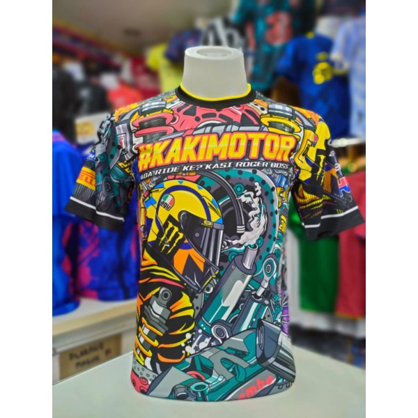 TSHIRT KAKI MOTOR SHORT Shopee Singapore