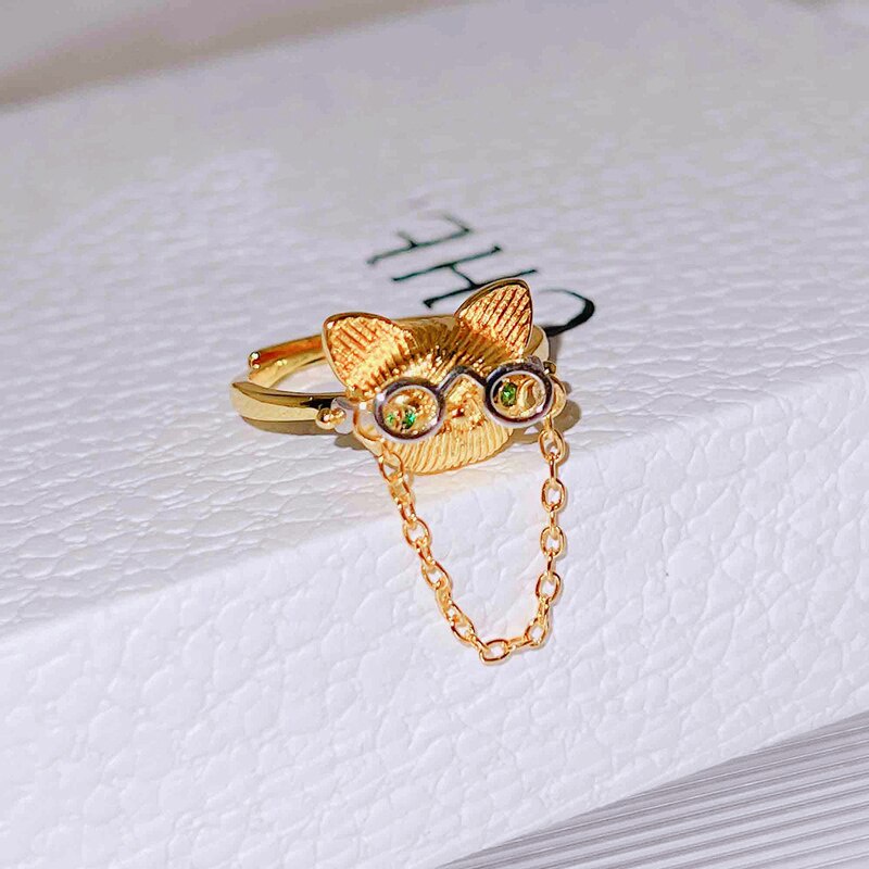 Cute hot sale cat ring