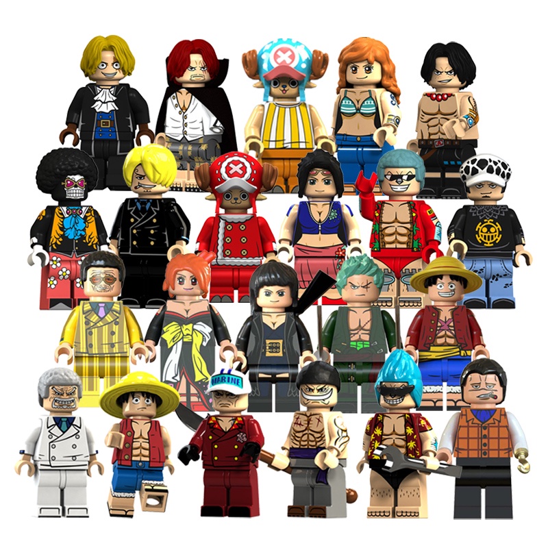 Japan Anime Movie One Piece Luffy Minifigs Bricks Kids Kits Compatible