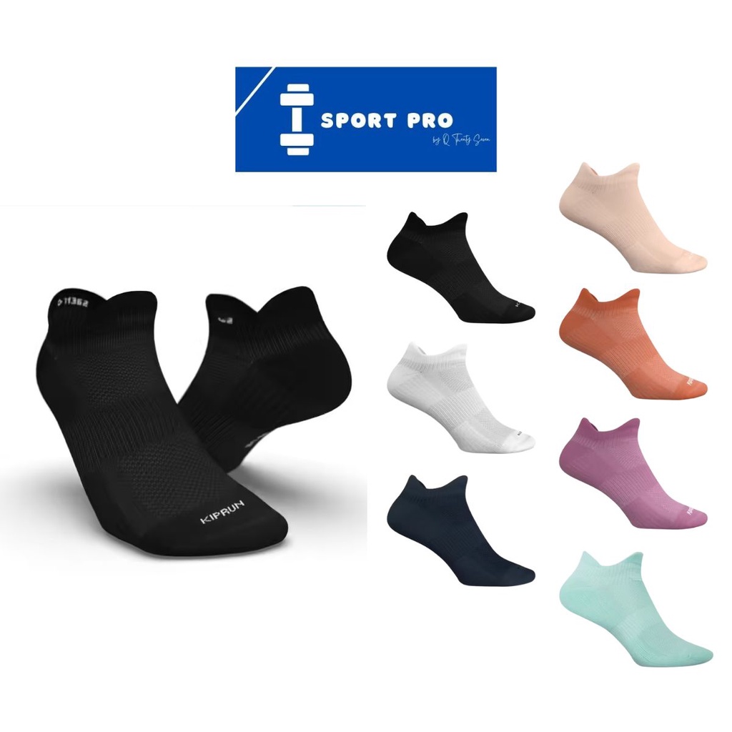 Women's Non-Slip Fitness Socks - 500 Black - Black - Domyos